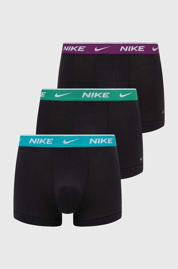 Nike Boksarice Nike 3-pack moški, črna barva