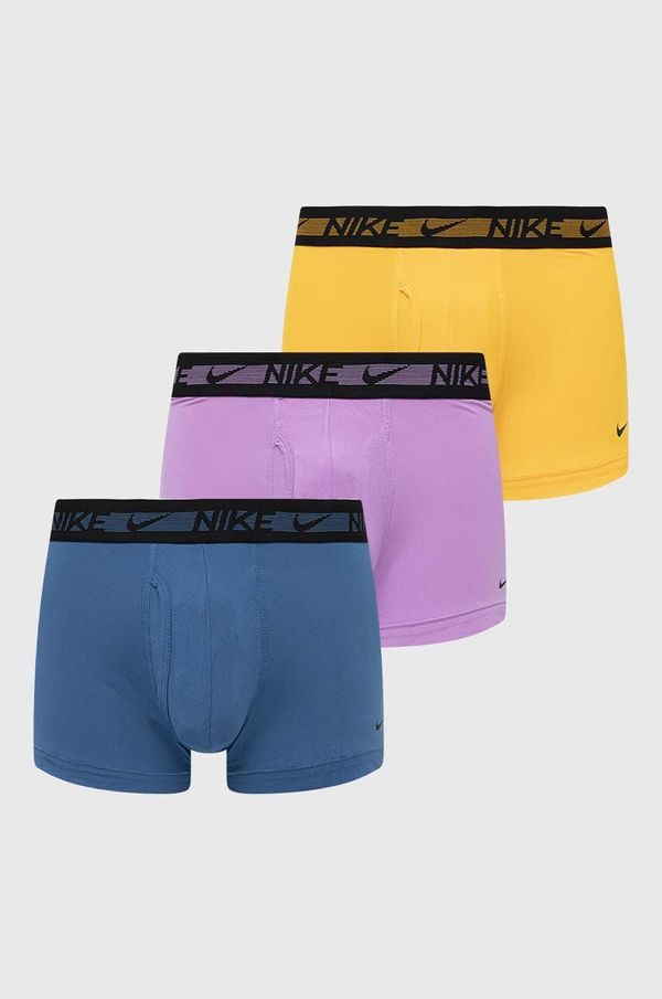 Nike Boksarice Nike 3-pack moški, rumena barva