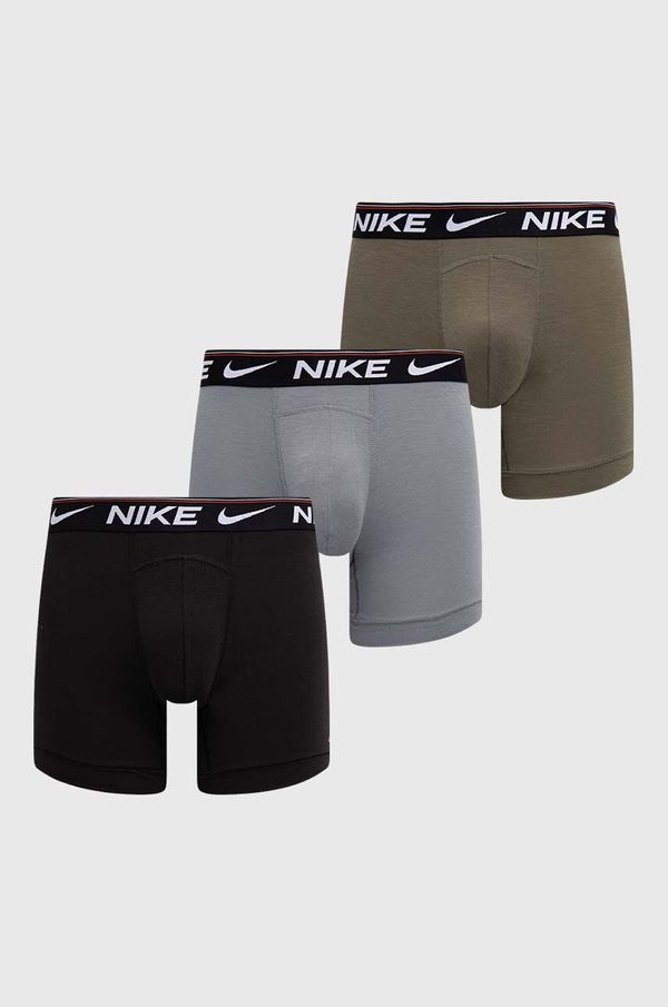 Nike Boksarice Nike 3-pack moški, siva barva