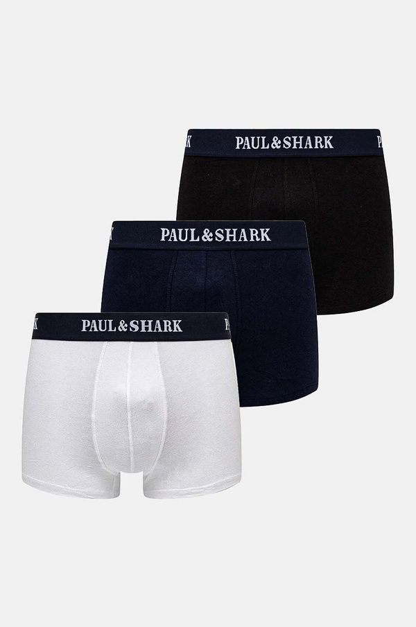 Paul&Shark Boksarice Paul&Shark 3-pack moške, mornarsko modra barva, 11315105