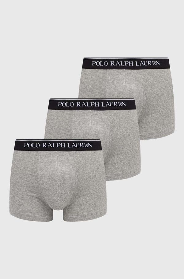 Polo Ralph Lauren Boksarice Polo Ralph Lauren 3-pack moški, siva barva