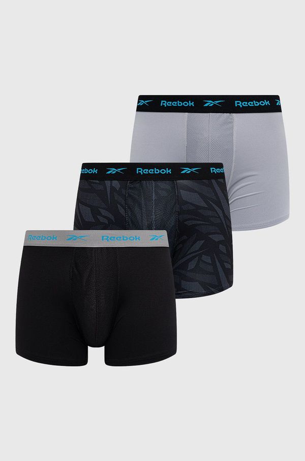 Reebok Boksarice Reebok (3-pack) moške, črna barva