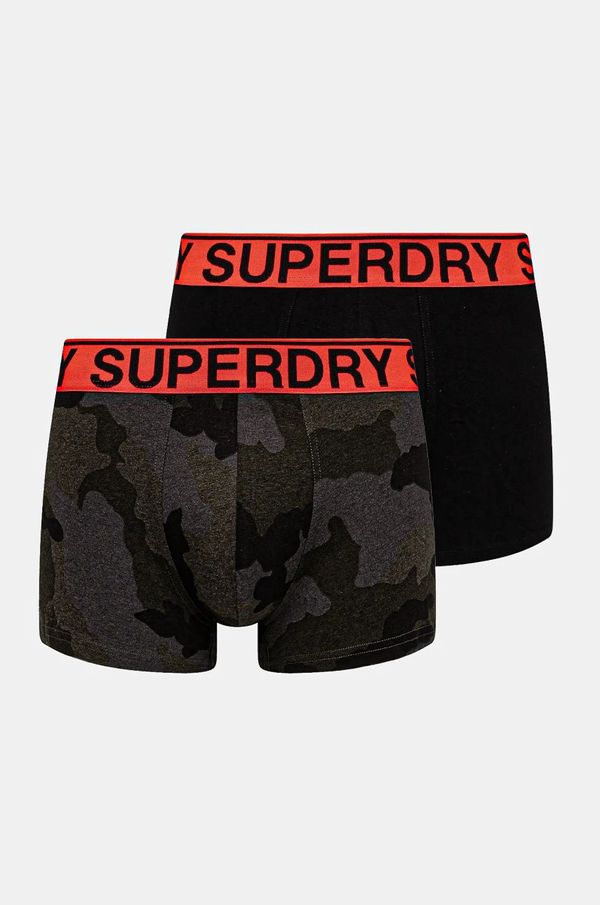 Superdry Boksarice Superdry 2-pack moške, črna barva, M3110461A-CS4