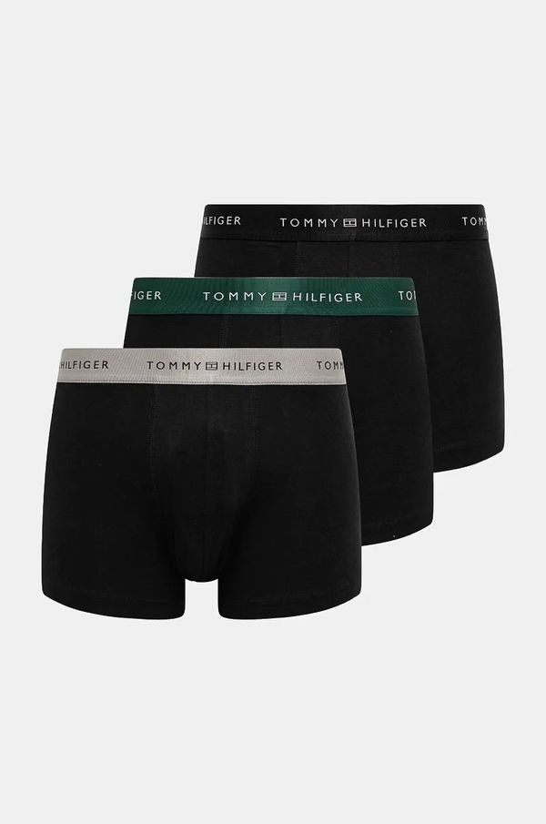 Tommy Hilfiger Boksarice Tommy Hilfiger 3-pack moške, črna barva, UM0UM03411