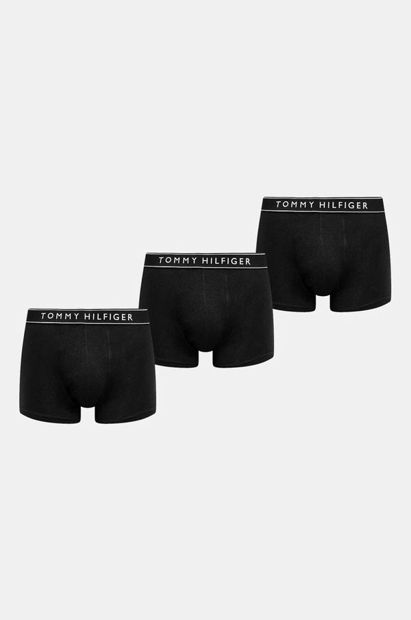 Tommy Hilfiger Boksarice Tommy Hilfiger 3-pack moške, črna barva, UM0UM03520