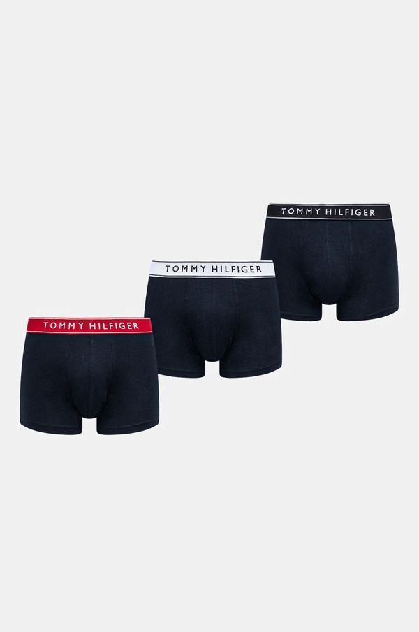 Tommy Hilfiger Boksarice Tommy Hilfiger 3-pack moške, mornarsko modra barva, UM0UM03457