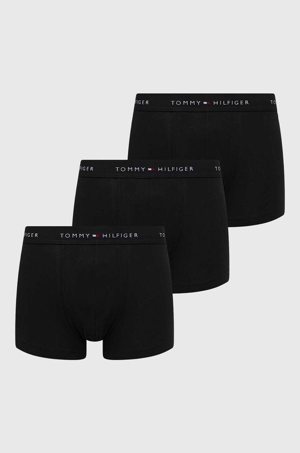 Tommy Hilfiger Boksarice Tommy Hilfiger 3-pack moški, črna barva