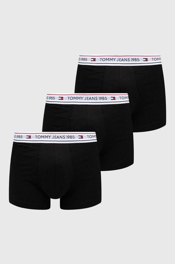 Tommy Jeans Boksarice Tommy Jeans 3-pack moški, črna barva