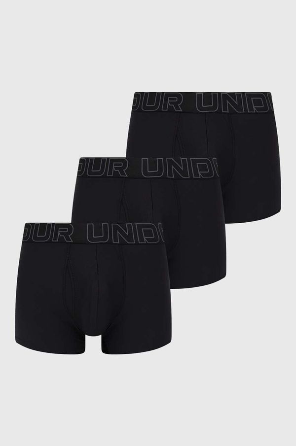 Under Armour Boksarice Under Armour 3-pack moški, črna barva