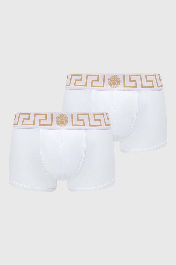 Versace Boksarice Versace 2-pack moške, bela barva, AU10181 1A10011