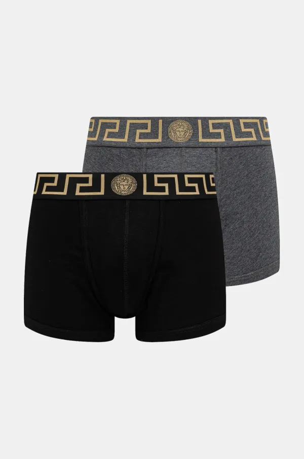 Versace Boksarice Versace 2-pack moške, črna barva, AU10181 1A10011