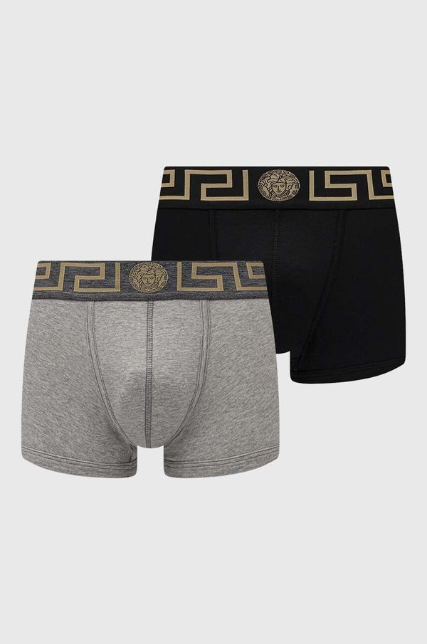 Versace Boksarice Versace 2-pack moški, črna barva