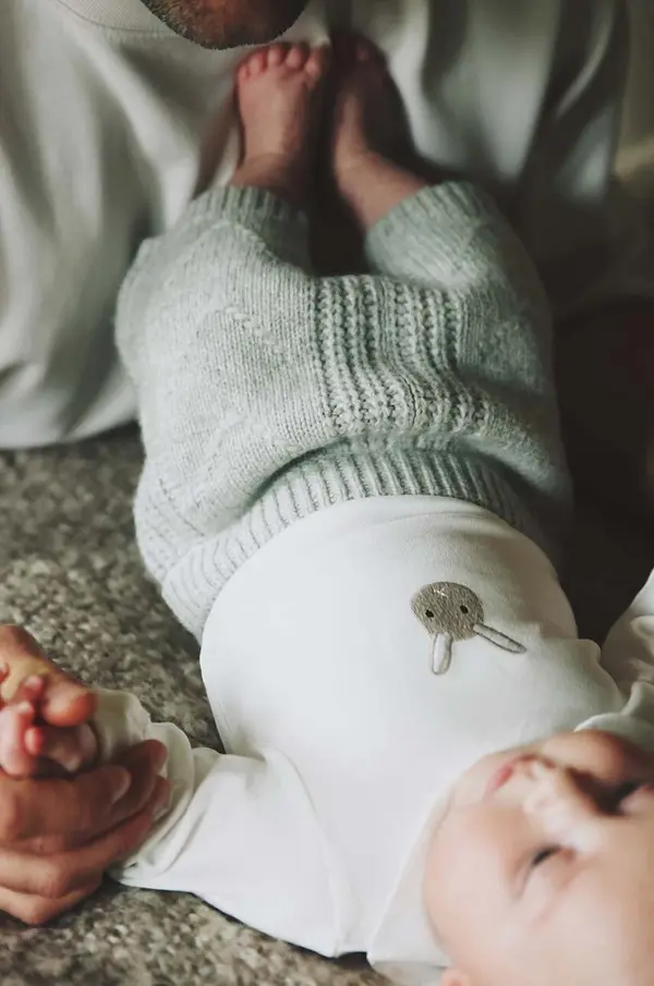 Donsje Bombažen body za dojenčka Donsje Davo Bodysuit Bunny