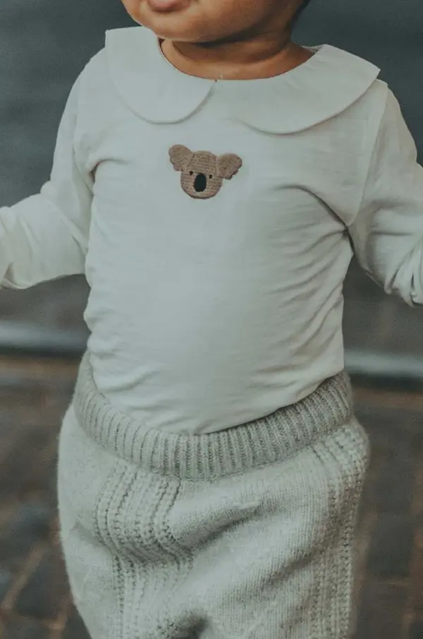Donsje Bombažen body za dojenčka Donsje Davo Bodysuit Koala