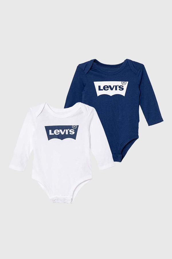 Levi's Bombažen body za dojenčka Levi's 2-pack