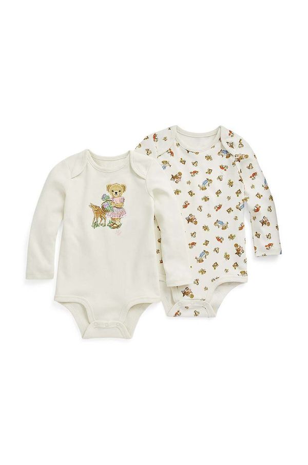 Polo Ralph Lauren Bombažen body za dojenčka Polo Ralph Lauren 2-pack