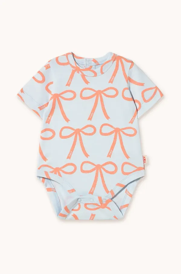 Tinycottons Bombažen body za dojenčka Tinycottons BOWS BODY SS25-028