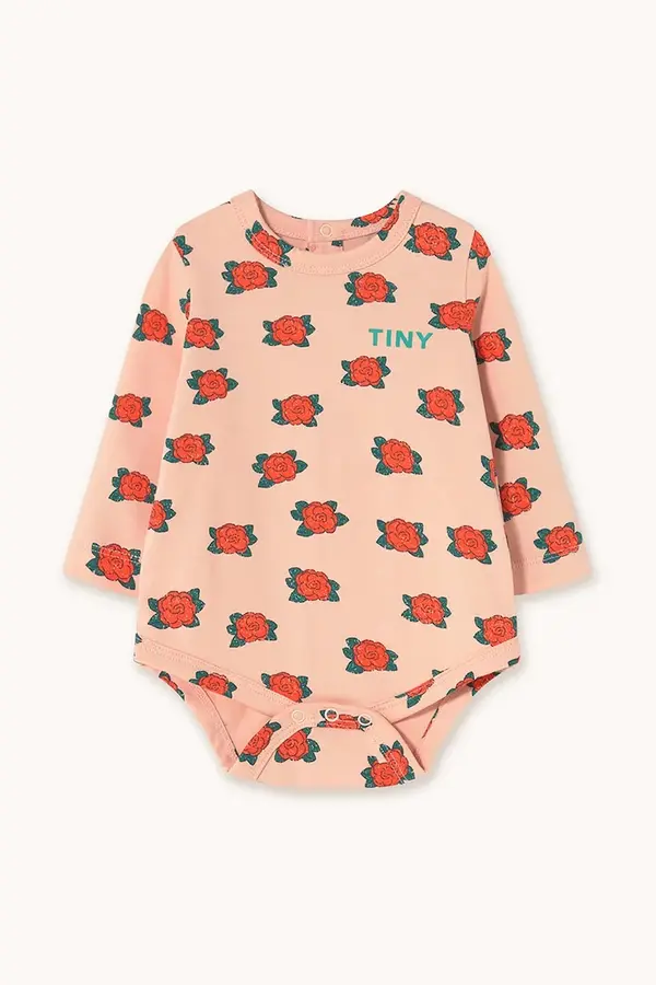 Tinycottons Bombažen body za dojenčka Tinycottons CAMELIAS BODY