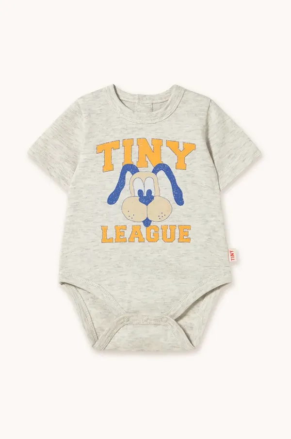 Tinycottons Bombažen body za dojenčka Tinycottons TINY LEAGUE GRAPHIC BODY SS25-084