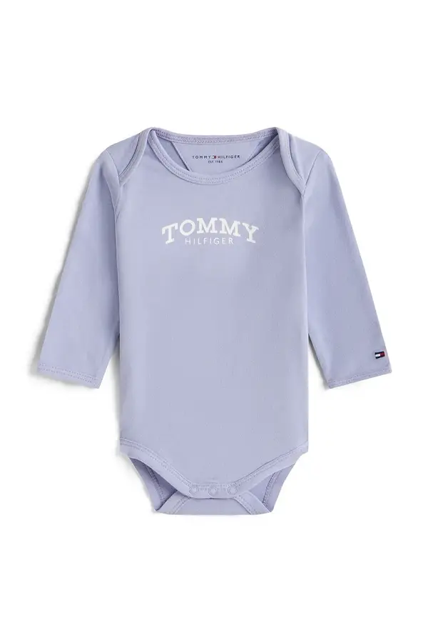 Tommy Hilfiger Bombažen body za dojenčka Tommy Hilfiger