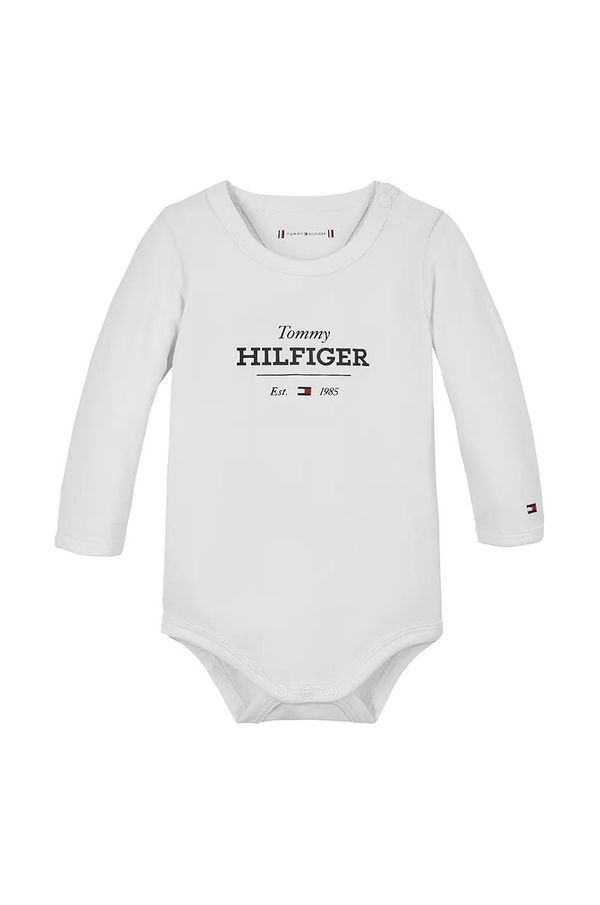 Tommy Hilfiger Bombažen body za dojenčka Tommy Hilfiger KN0KN01974