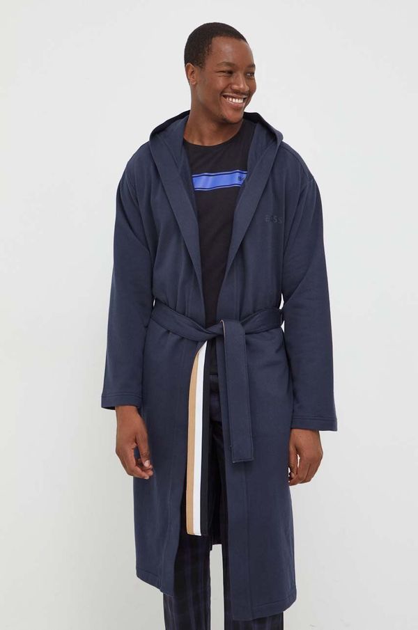 BOSS Bombažen kopalni plašč BOSS