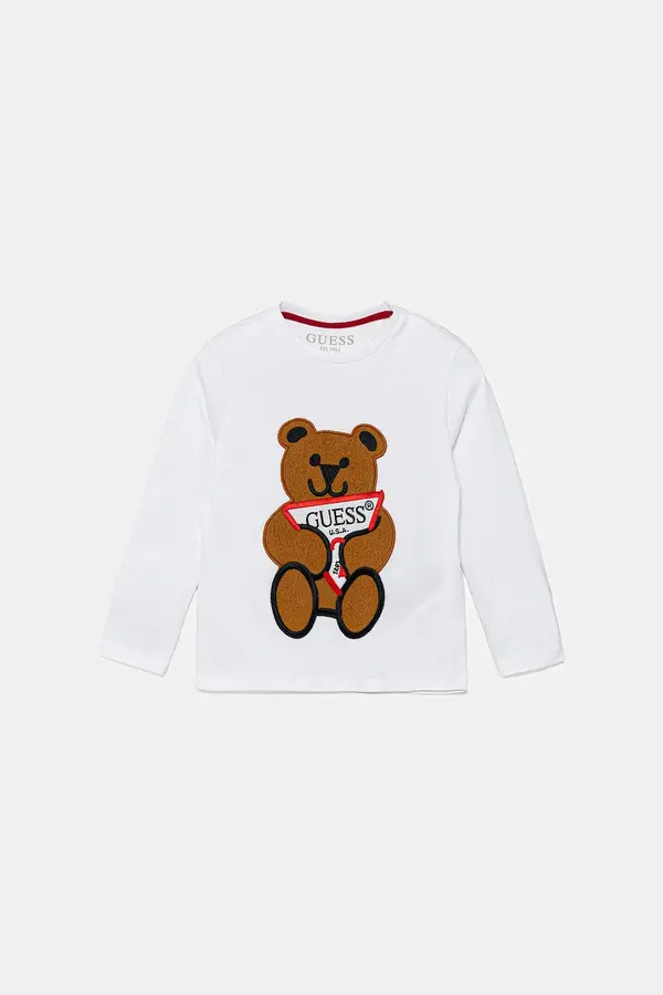 Guess Bombažen otroški longsleeve Guess