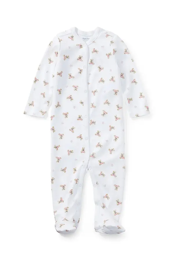 Polo Ralph Lauren Bombažen pajac za dojenčka Polo Ralph Lauren