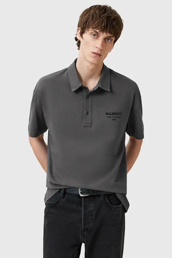AllSaints Bombažen polo AllSaints XANDER