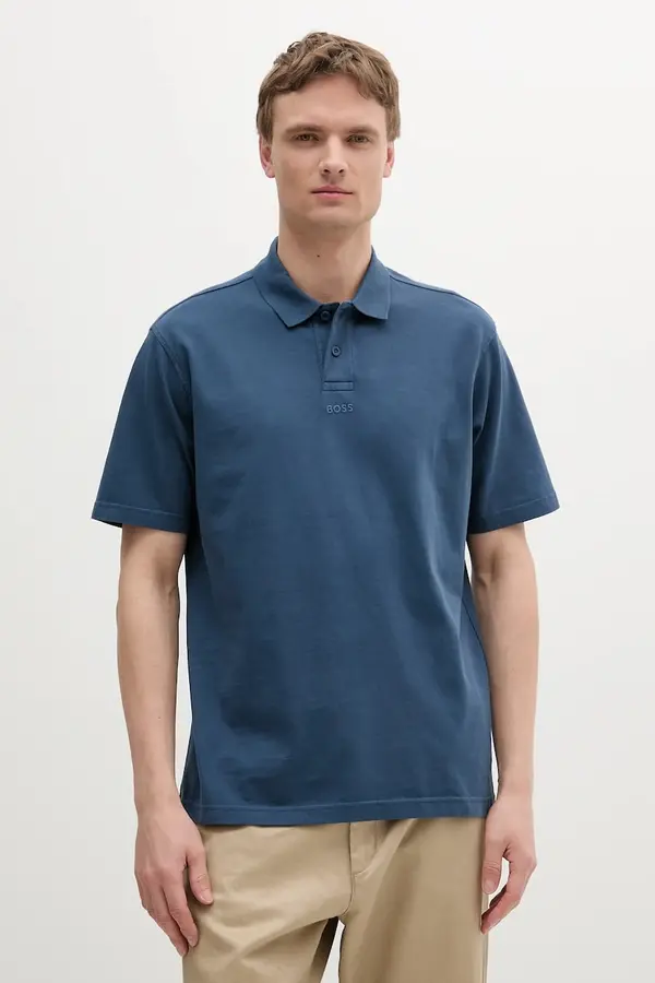 BOSS Orange Bombažen polo BOSS Orange