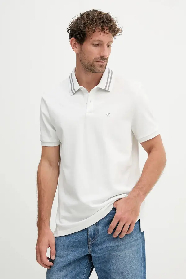 Calvin Klein Jeans Bombažen polo Calvin Klein Jeans