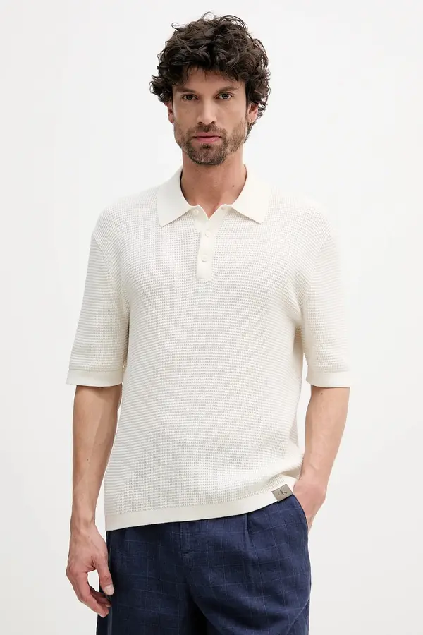 Calvin Klein Jeans Bombažen polo Calvin Klein Jeans