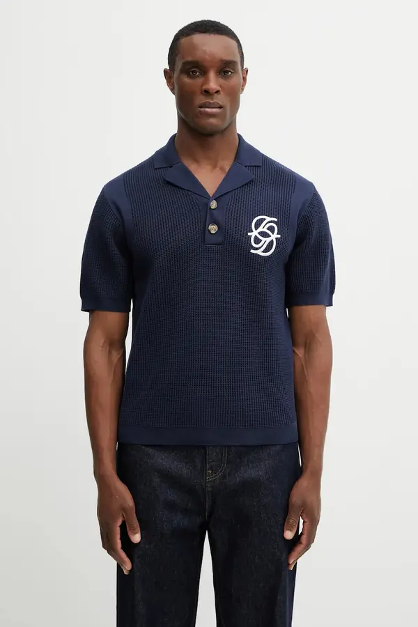Drôle de Monsieur Bombažen polo Drôle de Monsieur Polo Maille Monogramme