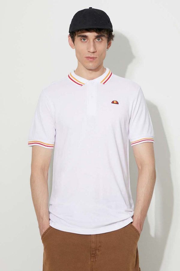 Ellesse Bombažen polo Ellesse bela barva