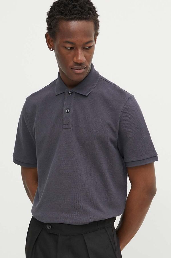 G-Star Raw Bombažen polo G-Star Raw siva barva, D22783-D287