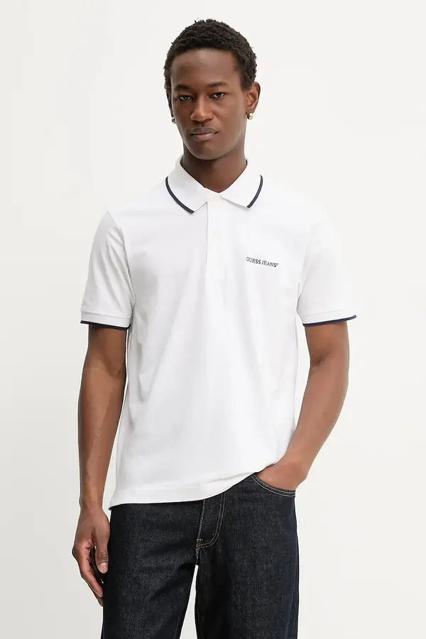 Guess Jeans Bombažen polo Guess Jeans
