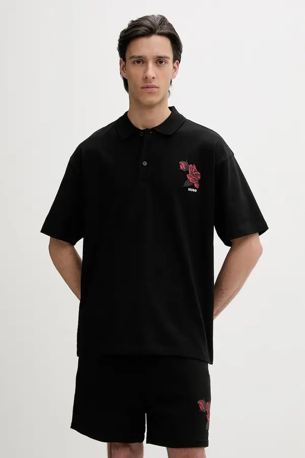 HUGO Bombažen polo HUGO Dardigo