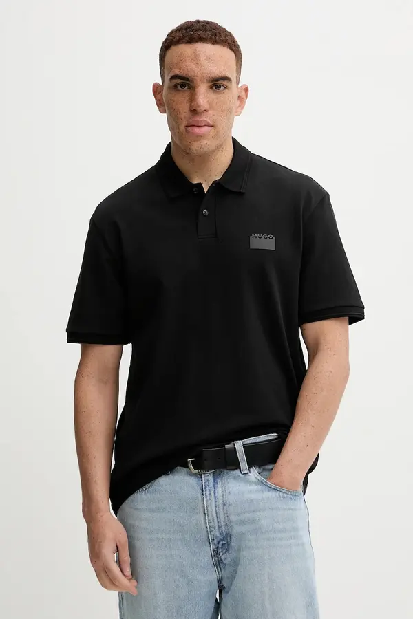 HUGO Bombažen polo HUGO Delastolo