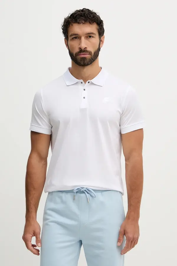 Karl Lagerfeld Bombažen polo Karl Lagerfeld