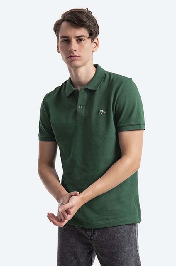 Lacoste Bombažen polo Lacoste PH4012 132 zelena barva