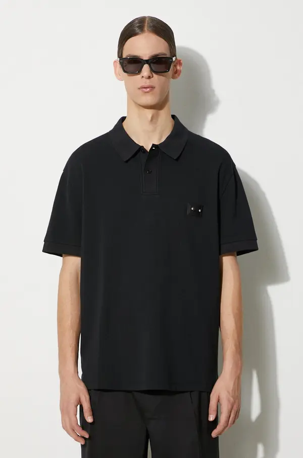 Neil Barrett Bombažen polo Neil Barrett Loose Pierced Nipple Polo