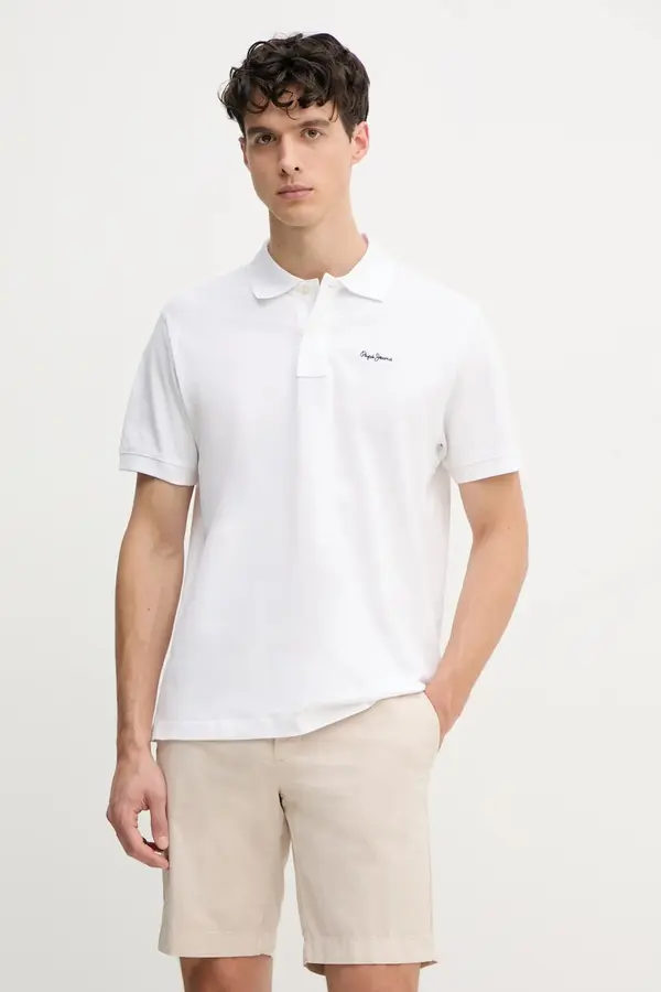 Pepe Jeans Bombažen polo Pepe Jeans ESSENTIAL POLO CONTRAST LOGO