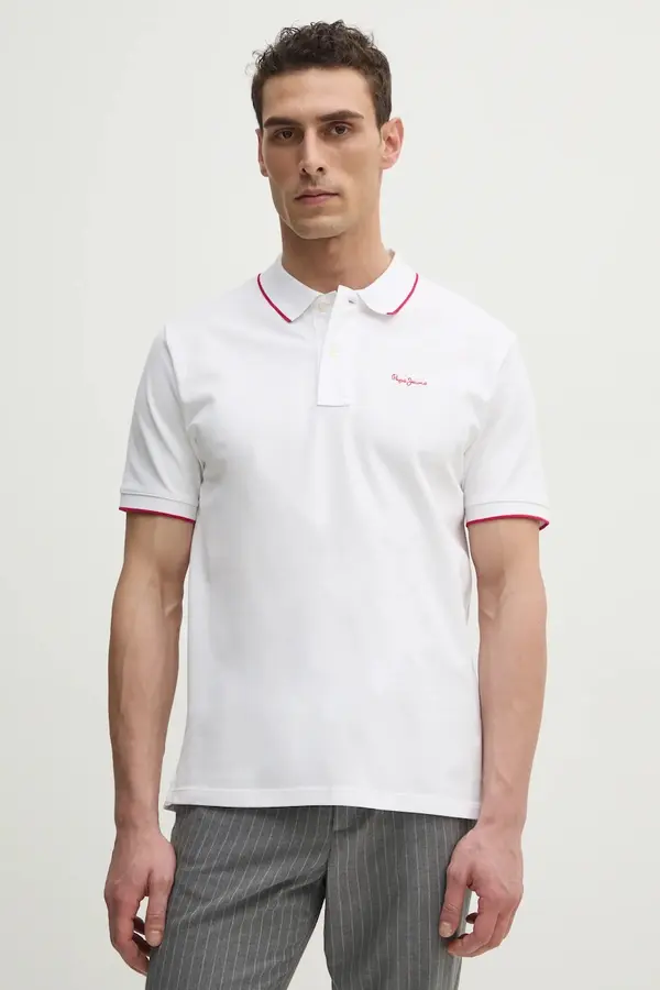 Pepe Jeans Bombažen polo Pepe Jeans Hans