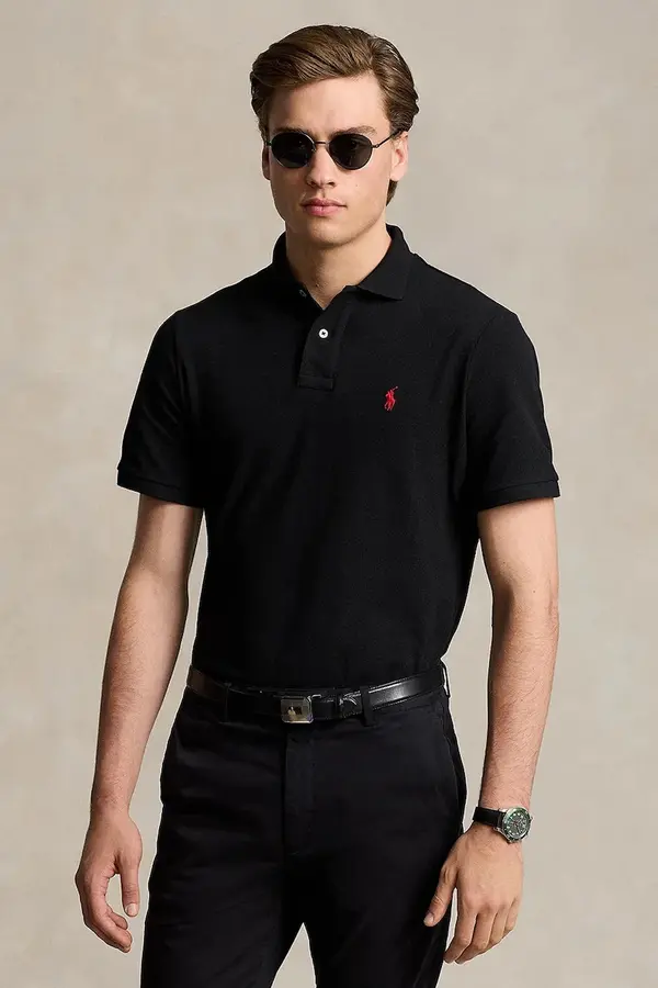 Polo Ralph Lauren Bombažen polo Polo Ralph Lauren BASIC MESH