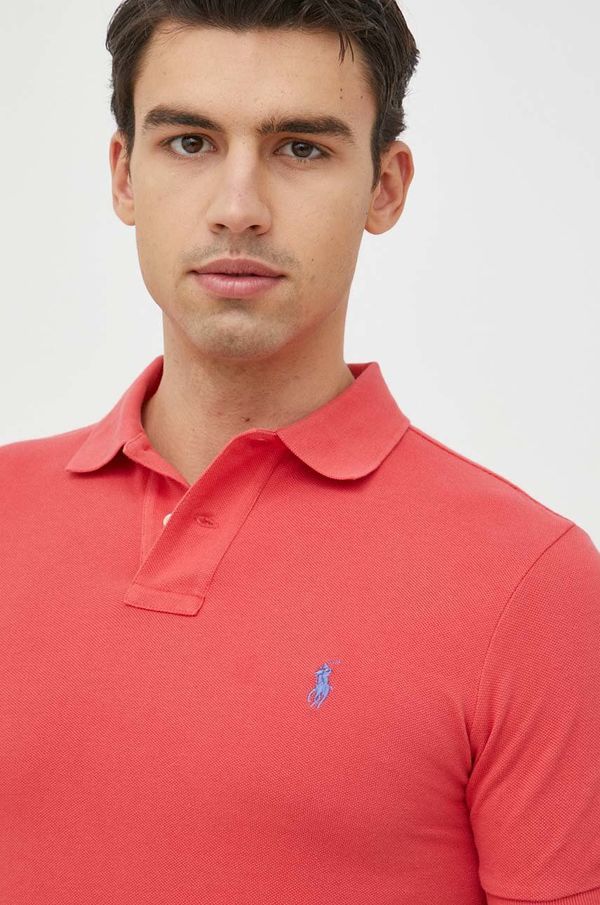 Polo Ralph Lauren Bombažen polo Polo Ralph Lauren rdeča barva