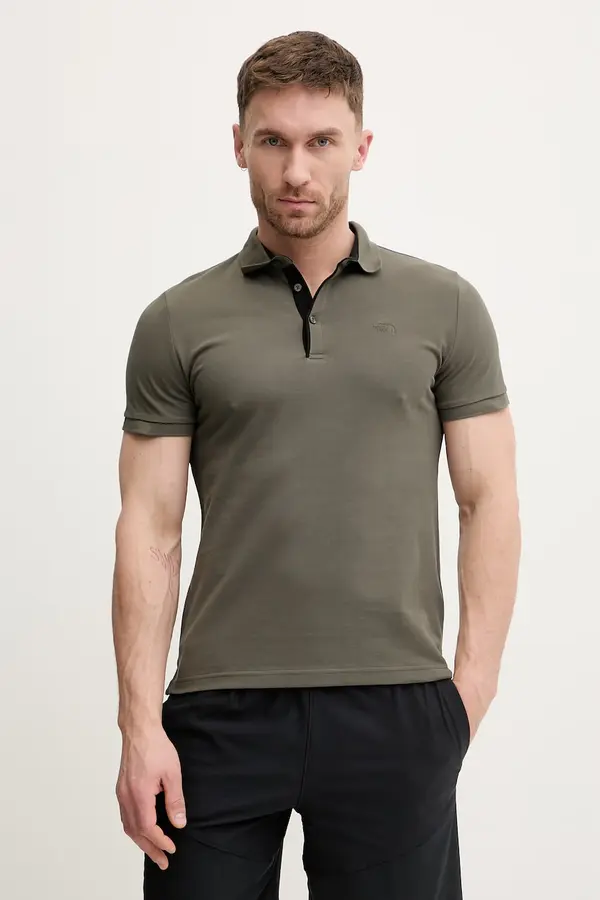 The North Face Bombažen polo The North Face Premium Slim