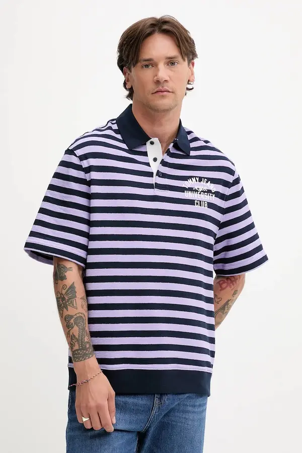Tommy Jeans Bombažen polo Tommy Jeans