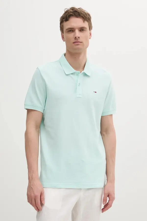 Tommy Jeans Bombažen polo Tommy Jeans
