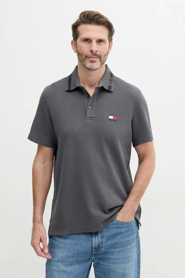 Tommy Jeans Bombažen polo Tommy Jeans