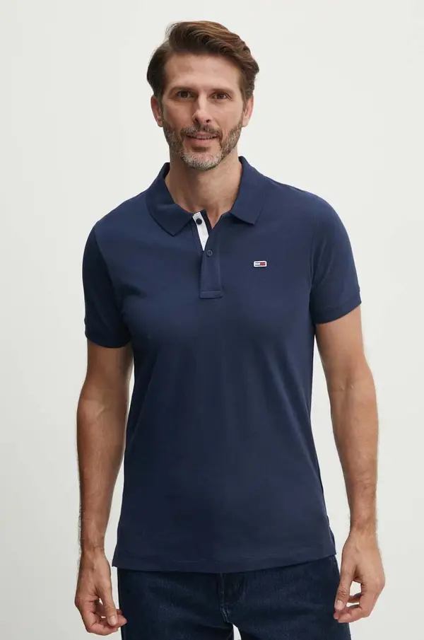 Tommy Jeans Bombažen polo Tommy Jeans